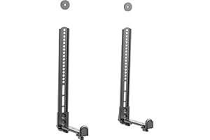 PUTORSEN Support Barre de Son Universel, pour Barres de Son avec ou Alors sans Trous, pour Barres de Son Jusqu à 15kg Support d'extension VESA pour support mural de télévision/socle de télévision,noir