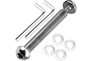 OTFAITP Boulon d'essieu Avant et arrière M8 8 mm x 28 mm-86 mm en Acier Carbone de qualité 8.8 pour Trottinette Freestyle, Adolescent/Adulte, capacité de 800 kg