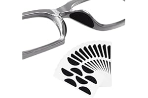 BLMHTWO 80 Paar Nasenpads Brille, Nasenpads Brille Selbstklebend D-Form Anti-Rutsch-Nasenpads für Brillen Weich und Bequem für Sonnenbrillen Vollrandige Brillen