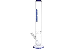 Heisenberg Fat Joe Large 3.0 - Bong in vetro Blue Line, altezza 50 cm, con base rotonda 18,8 taglio NS19 (con scomparto per il ghiaccio)