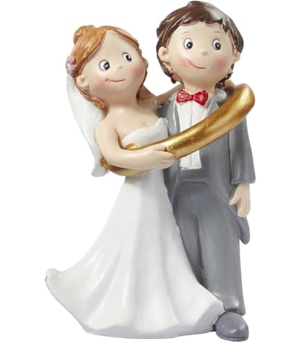 Figurine Couple De Mariés Sur Banc, Deco Mariage