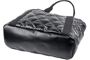 HUNTERBEE Borsa da donna in nylon centrale trapuntata Puffy Piumino imbottito multi tasche impermeabile infermiera casual viaggio lavoro insegnante shopping utility tote bag nylon Imbottita Borse leggere