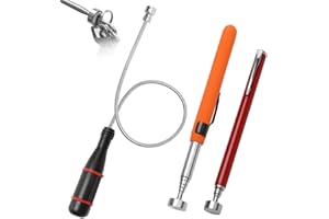 FcaecY 3 Pcs Magnetic Pickup Tool Set, Flexible Bendable Magnetic Pickup Tool, Telescopic Magnetic Pickup Tool Heavy Duty, Magnet Tool Pickup for Picking Up Small Parts and Metal Objects
