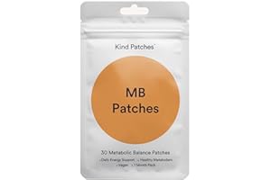 Kind Patches | MB Patches | Healthy Metabolism & Daily Energy Support | Plant-Based Botanical Blend with Citrus & Green Tea | 30 Vegan Patches