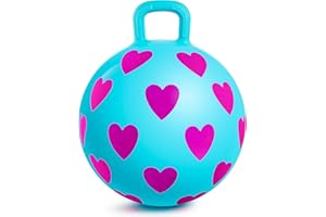 U&C Planet 15 Inch Space Hopper Kids Bouncy Hopper Ball with Pump, Anti-Slip Hopperball for Kids Ages 3-5, Outdoor Indoor Play Coordination Development Toy, Choice