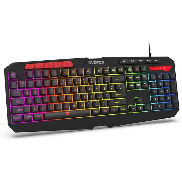 EvoFox Warhammer Semi-Mechanical Gaming Keyboard with Breathing