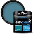 2.5L CROWN Easyclean Bathroom MID-SHEEN Emulsion Multi Surface Paint ...