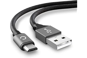 CELLONIC® Cavo di ricarica Micro USB compatibile con SteelSeries Arctis Pro Wireless, Arctis 9, 9X, Bluetooth 2019 Edition cavetto USB 2A per cuffie, auricolari apparecchi acustici headset 2m grigio