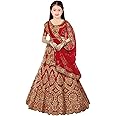 eneric Women's Silk Blend Semi-Stitched Lehenga Choli
