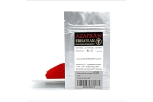 FRISAFRAN | Azafrán molido | 5g | Azafrán especia en polvo | polvo azafran | Especia para cocinar | azafrán tradicional | Azafrán en Sobre | 100% natural | polvo de azafrán puro