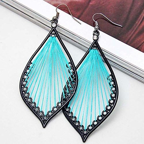 EvaluBuy(TM) New fashion black cute handcraft thread dangle earrings jewelry#5604