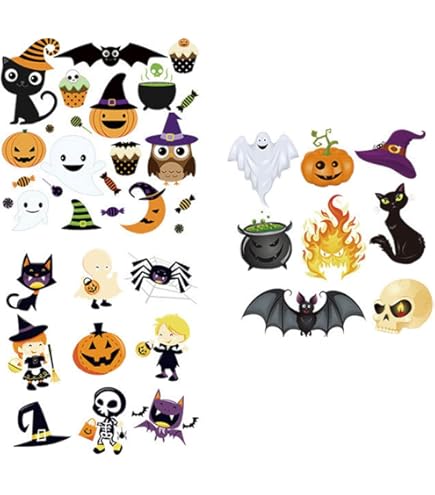Supvox 5 Stücke Halloween Cartoon Kürbis Gestickte Applique