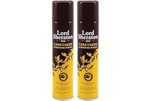 Lord Sheraton Caretaker Furniture Polish Aerosol Nourishes & Protects 300ml x2