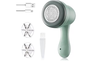 TIPTOP HOME Rasoir Anti Bouloche, Électrique Anti Bouloche Puissant et Efficace pour Les Vêtements et Les Meubles, USB Rechargeable Rasoir Bouloche avec 2 Lames Remplaçables pour Vêtements, Meubles, Tapis