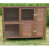 Outdoor 2Level Kaninchenstall aus Holz