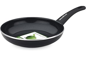 GreenChef Diamond GreenChef Soft Grip Poêle à Frire Antiadhésive Aluminium 20 cm sans PFAS, Noir