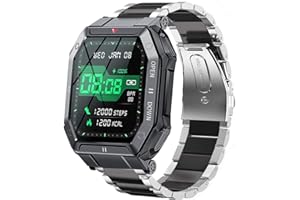 BLUESHAWEU Bleushaweu Armband Kompatibel mit LEMFO K55 Smartwatch, Classic Edelstahl Uhrenarmband für LEMFO K55 / EIGIIS K55 /LinsonK K55 Smartwatch