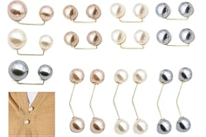 SURALIN 15 Pezzi Spilla con Perle Artificiali Donna Spille Perle Finte Spille da Donna Spilla Spilla Mollette Accessori di Abbigliamento Gioielli