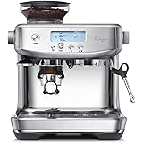 Sage Barista Pro Espresso Machine - Bean to Cup Coffee Machine, Espresso and Cappuccino Maker, SES878BSS, Brushed Stainless S
