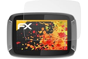 atFoliX Película Protectora compatible con TomTom Rider 40/400 / 410 Lámina Protectora de Pantalla, antirreflejos y amortiguadores FX Protector Película (3X)