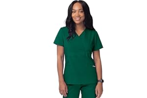 Sivvan Scrubs for Women - Mock Wrap Scrub Top