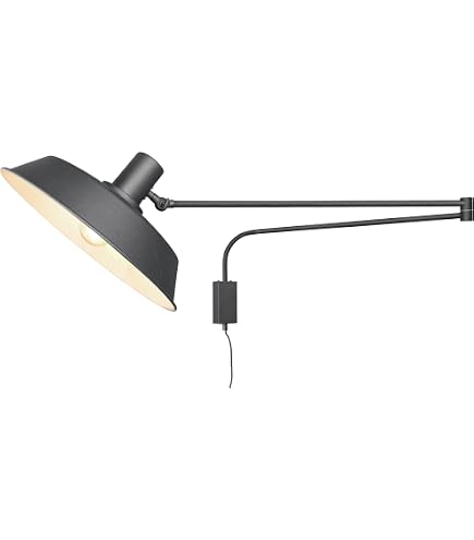 Applique Murale Industrielle Vintage E27 - Bras Pivotant 270° - Style Rétro Métal Bronze - Sans Ampoule - 60W Max
