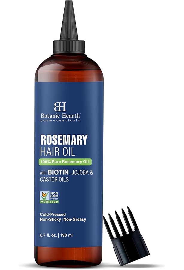 Heldengrün Biologische Rozemarijn Haarolie - Hooggedoseerd - Met Jojoba & Argan - 3 X 50 Ml - Voor Haar & Hoofdhuid