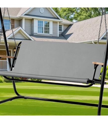 Housse De Remplacement Pour Balançoire De Jardin 2 Places En Polyester Deperlant 165x112x1h Cm Couleur Tan 89455596