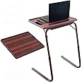 TABLE MAGIC Multipurpose Laptop Table Steel PP 53 * 40 * 73cm 18 in 1 Multi Utility Table 6 Heights Adjustable 3 Angles Adjustable Quick Tool Less Assembly(Alloy Steel)