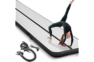 VENDOMNIA AIR Tracking TRACK Tapis gonflable Airtrack Tumbling 10 cm – 20 cm de haut avec pompe électrique Couleur au choix Taille 1, 2, 3, 4, 5, 6, 7, 8 m