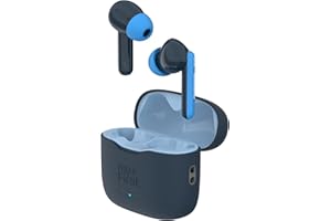 OAXIS myFirst CareBuds - Los Primeros audífonos estéreo inalámbricos Verdaderos del Mundo para niños, audífonos Seguros para niños con Transparencia Inteligente, Volumen máximo de 85 dB (Azul Espacial)