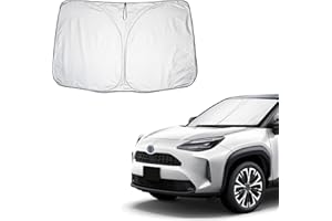CDEFG Compatible avec Toyota Yaris/Yaris Cross 2020-2022 2023 Pare-Soleil de Voiture Couverture de Pare-Brise-Soleil Voiture Protection Parebrise Anti UV Isolation la Chaleur et Soleil Accessoires