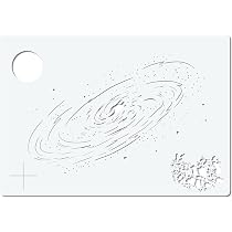 Airbrush Schablone Radialstruktur – Für Tattoo, Graffiti & Wanddesign | Wiederverwendbar, Lösemittelresistent