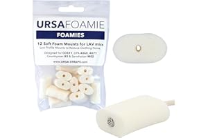 URSA STRAPS URSA Foamies – Lavalier-/Revershalterungen aus weichem Schaumstoff mit flachen Seiten. bietet einen weichen, leisen Puffer, um Kleidungsgeräusche zu reduzieren. Weiss
