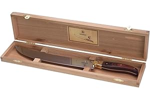 LAGUIOLE - Sciabola per Champagne con manico di legno - Acciaio inossidable - Ergonomico - Stappi le botiglie di champagne con Eleganza - Confezione regalo - acciaio inox, legno pakka - Marrone scuro