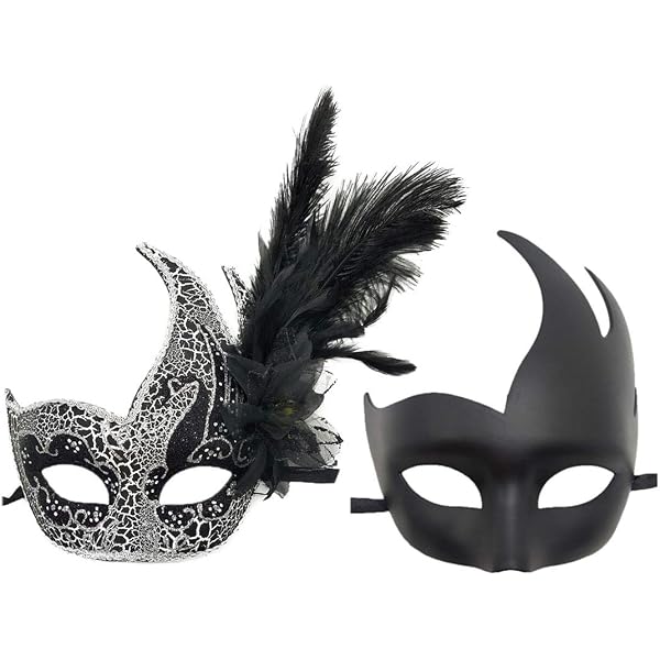 Maskerade-Maske Mit Federn Für Damen – Verstellbar, Mit Strass, Für Karneval, Halloween, Partys