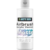 X ARTY HUB Barniz Acr&iacute;lico Mate 250 ml, Sellador para Pintura Acr&iacute;lica Anti-Amarilleamiento/Decoloraci&oacute;n/Grietas, Impermeable