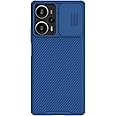 Nillkin Case for Xiaomi Redmi Note 12 Turbo/Poco F5 (6.67" Inch) CamShield Pro Slider Camera Close & Open Double Layered Protection TPU + PC Blue Color