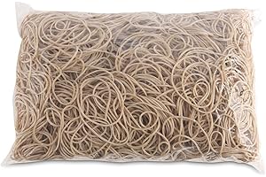 OFFICER PRODUCTS Élastiques en caoutchouc pour produits de bureau Diamètre 50 mm 1,5 x 1,5 mm 1000 g Naturel/Petits accessoires de bureau/Type standard/Matériau/Caoutchouc/Poids (g) - 1000 / Couleur naturelle/Taille