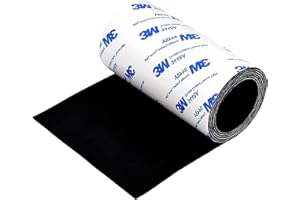 PHILOCH Non Slip Self Adhesive Furniture Pads, Cuttable Anti Scratch Floor Protectors, 4x40 inch Rubber Heavy Duty Furniture Pad for Any Furniture and Appliances(Black)