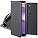 Price comparison product image Moozy case Flip cover for Huawei Y7 2018 / Y7 Prime 2018, Black - Smart Magnetic Flip case with folding stand