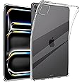 carinacoco Clear Case for iPad Pro 11 inch 2024, Ultra Transparent Soft TPU Protective Cover, Lightweight Flexible Silicone Shockproof Rugged Back Cover for iPad Pro 11 inch 2024