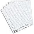 Rexel Printable Inserts for Rexel Suspension File Crystal Tabs, White, Crystalfile, Pack of 51, 78050