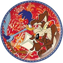 Soucoupe à Dessert Bugs Bunny 19 Cm Egan – Porcelaine Bone China, Lave-vaisselle, Micro-ondes, Licence Warner