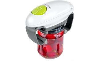 COMBLU Electric Jar Opener for Arthritis Hands, Automatic Glass Jar Opener for Seniors, Bottle Opener for Weak Hands RA Suffers, Powerful Kitchen Gaget Suitable for Different Sizes of Jars