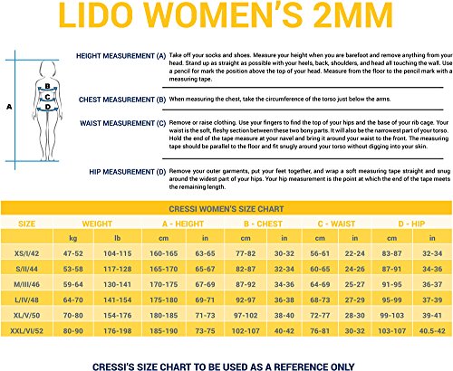 Cressi Damen Neopren Schwimmanzug Shorty Lido Lady - 4