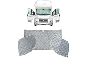 Marvix Thermo-Innen-Kabinen-Scheibe Premium 9-lagige Fensterabdeckung für VW Crafter/Grand California & Man TGE ab 2018 Wohnmobil-Campervan-Isolierungs-Sonnenschutz