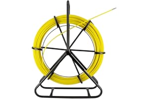 OXEO Aiguille tire fil sur dévidoir - 6mm - longueur 100m - Tire câble électricien Fibre de verre