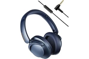 1MORE SonoFlow Pro HQ51 Noise Cancelling Headphones - Over Ear Bluetooth Headphones with LDAC for Hi-Res Wireless Audio,100H Playtime, Bluetooth 5.4, QuietMax ANC, Comfortable Fit, Clear Calls (Navy)