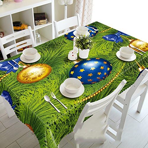 XMMLL Christmas Waterproof Oil Dust-Proof 15D Tablecloth 70*150Cm